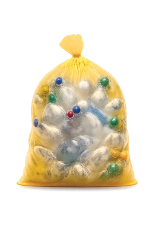 case-plastic-galben Pubelă neagră