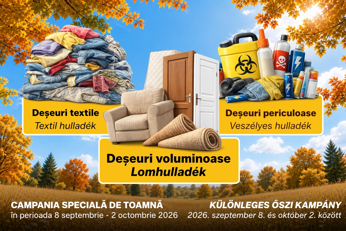 Campania de toamnă 2026 Zona 2 Mureș pentru colectarea deșeurilor
